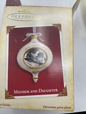Hallmark Mother and Daughter keepsake porcelain ornament photo holder 2005 