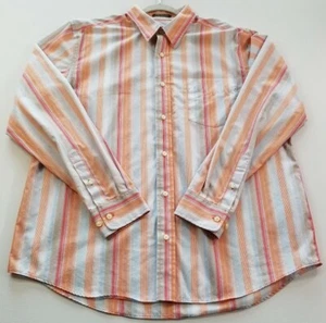 Eddie Bauer Button Up Shirt Men's Large L Multicolor Striped Long Sleeves Pocket - Bild 1 von 9
