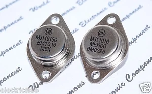 2pcs(1pair) - ON Semiconductor ( MJ11015G & MJ11016 ) TO-3 (TO3) Transistor - Picture 1 of 4