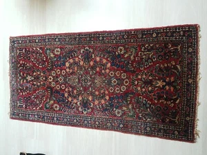 Orientteppich Gebetsteppich Vintage Teppich Perser Handgeknüpft Alt 125x62cm - Bild 1 von 5