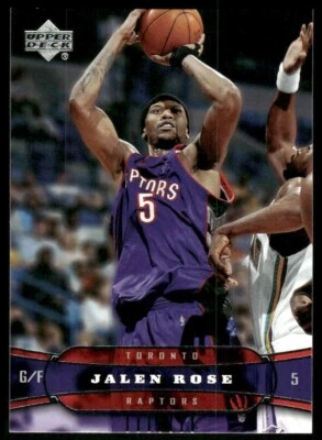 2004-05 Upper Deck #187 Jalen Rose Toronto Raptors basketball card - Image 1 of 2