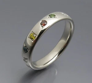 REIF-DESIGN - TOPSCHÖNER BRILLANT STERNENHIMMEL - UNIKAT - 950 PLATIN - Picture 1 of 14