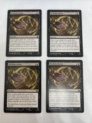 MTG 4x Read the Bones Theros Regular LP FREE SHIPPING - Image 1 of 2