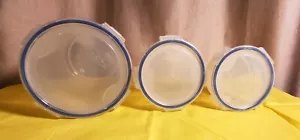 3-piece Lock and Lock storage containers, Clear - Picture 1 of 6
