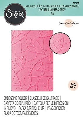 Sizzix Romantic ML Embossing folder #665738 Retail $9.99 by Jennifer Ogborn - Image 1 of 4