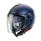 Caberg Riviera V4X Plain Open Face Motorcycle Motorbike Helmet Matt Blue