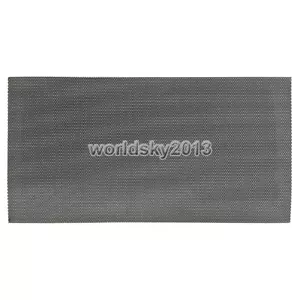 2 Stck. 250x129 mm Quadratisches Metallnetz Gitter Lautsprecher Abdeckung Dekorkreis #Schwarz - Bild 1 von 6