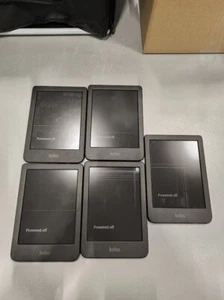 Lot of 5 Kobo N365 & N367 eReaders - Used, Screen Defect - Afbeelding 1 van 13