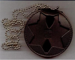 Texas Dept of Criminal Justice Senior Warden 7-Point Star Neck Hanger with chain - Picture 1 of 3