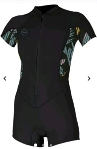 O'Neill Spring Suit shorty wetsuit Bahia baylen black 1/2mm Front zip - Picture 1 of 15