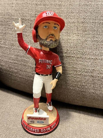 BRYCE HARPER Potomac Nationals 2015 MVP Bobblehead 2016 Saga Baseball Figure 7” Cover