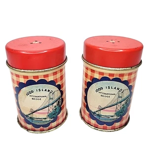 Juego de coctelera de sal y pimienta 1000 Islands International Bridge EE. UU. Canadá Hong Kong - Imagen 1 de 8