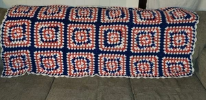 6'x4' Granny Square Couch Cover Handmade Roseanne - Picture 1 of 1