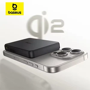 Qi2 Magnetische Powerbank 10000mAh 15W Kabellos + 22,5W Schnell Kabelgebunden Ladegerät iPhone - Bild 1 von 8