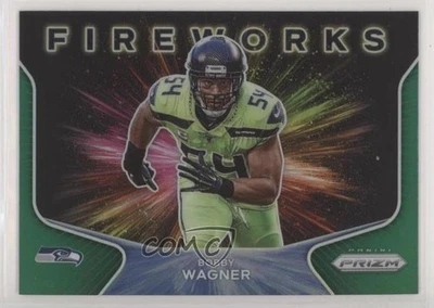 2020 Panini Prizm Fireworks Green Prizm Bobby Wagner #24 - Image 1 of 2