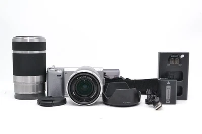 Sony Alpha NEX-5N 16.1MP Mirrorless Digital Camera w/ 2 Lenses E Mount tested - Image 1 of 4