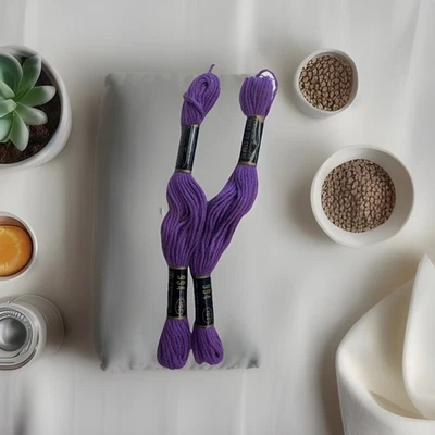 2 VINTAGE STAR SIX STRAND COTTON AMERICAN THREAD FLOSS #994 Purple/Violet - Image 1 of 2