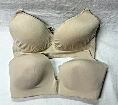 Lot Of 2 Gilligan & O’Malley Nursing Bra Wireless Size 38D & L Adjustable Straps - Image 1 of 4