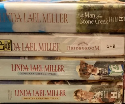Montana Creeds / Stone Creek LARGE Print lot (4 LP - hc/dj ) Linda Lael MILLER - Image 1 of 4