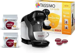 Tassimo by Bosch Style Pod Kaffeemaschine mit Costa Americano & Costa Latte - Bild 1 von 3