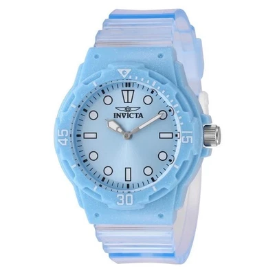 Invicta Pro Diver relógio feminino de silicone geléia azul claro modelo 218656 - Imagem 1 de 4