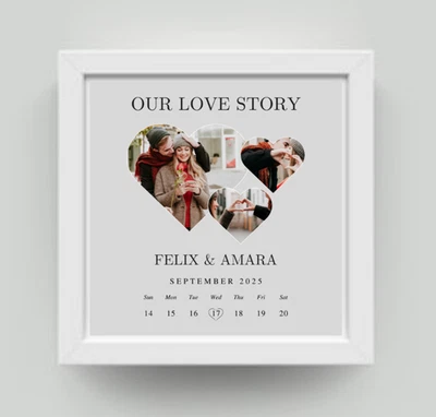 5. Love | Photo Print | 10x10 Picture Frame Love Engagement Wedding Anniversary - Image 1 of 4