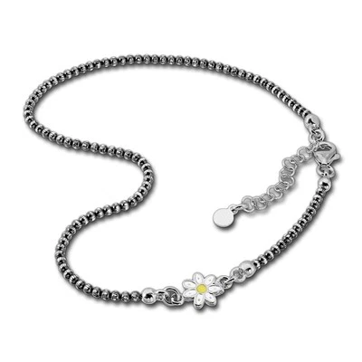 Silberdream Cavigliera Annerito per Donna 925 Accessori Fiore 27cm SDF2254K - Immagine 1 di 4