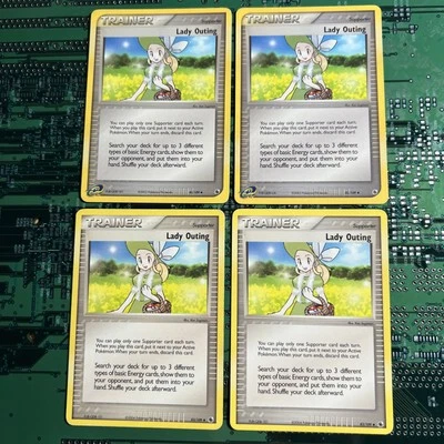 Lady Outing 83/109 EX Ruby & Sapphire Pokemon Card Trainer Supporter MP 4 - Image 1 of 4