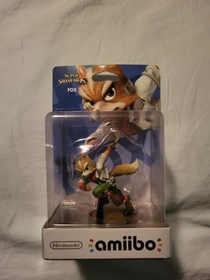 Star Fox Fox McCloud Amiibo Super Smash Bros Wii U 3DS Switch New Sealed - Image 1 of 4