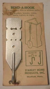 Vintage Bend A Hook Stanley Home Products mit oder ohne Nägel USA #381 Silber - Bild 1 von 10