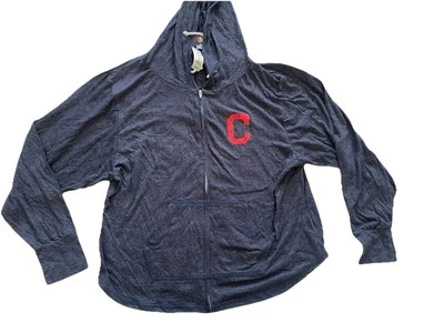 MLB Soft As A Grape Cleveland Indians Guardians Hoodie Women’s 3X NWT - Image 1 of 4