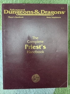 TSR AD&D 2nd Ed Complete Priest's Handbook 1990 D&D Good Used - Picture 1 of 6