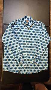 Ariat Aztec AOP Long Sleeve Button Down Shirt Mens 2XLT Tall Southwestern Rodeo - Picture 1 of 14