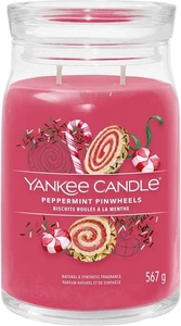 Yankee Candle 2 Dochte - Signature Large Jar - 567 g - PEPPERMINT PINWHEELS - Bild 1 von 3