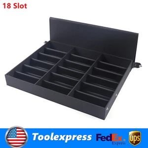 18 Slot Eyeglass Sunglass Storage Box Glasses Display Case Organizer Collector - Bild 1 von 13