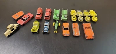 Lot Of 17 Vintage Metal Cars Diecast Tootsie Toy - Image 1 of 4