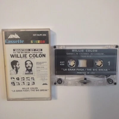 Willie Colon Stereo Cassette Tape (La Gran Fuga) FANIA! - Image 1 of 4