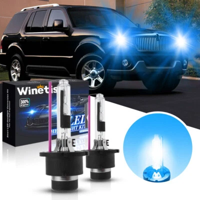 8000K Ice Blue D2R Low Beam HID Light Bulb Headlight For LINCOLN 2003-05 Aviator - Image 1 of 4