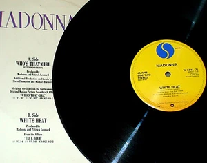 MADONNA WHO'S THAT GIRL UK MAXI 12" VINYL 45giri/rpm WHITE HEAT from TRUE BLUE - Bild 1 von 3