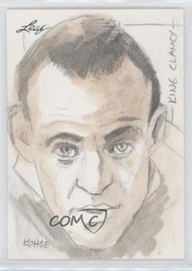 2013-14 Leaf Best of Hockey Sketch Cards 1/1 King Clancy Lee Kohse Sketch 7ez