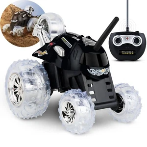 Sharper Image Thunder Tumbler Remote Control 360 Spinning Black Car NEW - Picture 1 of 5
