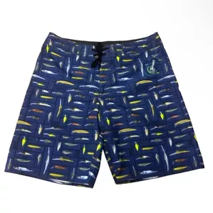 Explore 360 Mens Shorts Sz 2XL NWT Fishing Lures Fish Blue Outdoor GZ - Bild 1 von 8