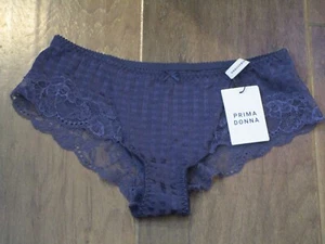 PRIMA DONNA MADISON HOTPANTS PANTIES IN BLUE BIJOU SIZE MEDIUM (UK) - Picture 1 of 3
