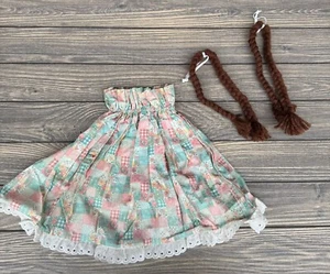 Patchwork-Stil Kleid & geflochtene braune Garnbinder für normale Größe Gans Dekoratio - Bild 1 von 5