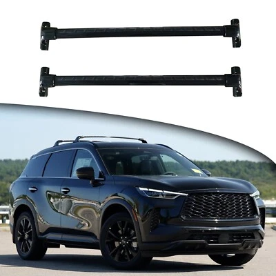 2pcs Black Crossbar Roof Rack Cross Bar for Infiniti QX60 2022-2025 accessories - Image 1 of 4