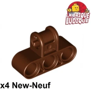 Lego Technic 4X Pin Axle Connector Perpendicular Triple Brown/Redsh 63869 - Picture 1 of 1