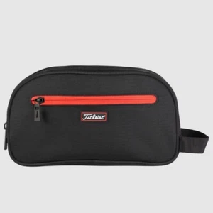 Neu Titleist Players Dopp Kit schwarz rot kompakte Größe 100 % authentische Tasche - Bild 1 von 4
