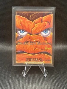 Marvel Masterpieces '92 Platinum 2024: Thing - 91 corte transparente paralelo Fantástico 4 - Imagen 1 de 2