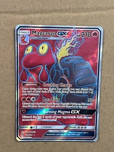 Juego de cartas coleccionables Pokémon Magcargo GX Lost Thunder 198/214 2018 holograma arte completo ultra raro - Imagen 1 de 3