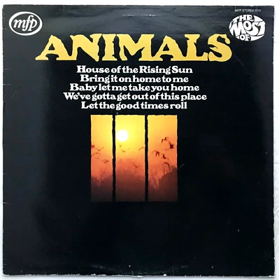 ANIMALS "The Most Of" Compilation LP [UK] Original 1971 MFP 5218 VG++ / VG+ - Image 1 of 4
